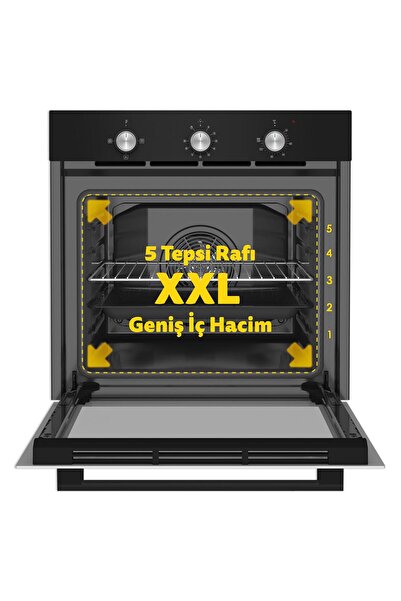 Simfer 8228 Trend Siyah Cam, Mekanik Timer, 4 Fonk.Power Tu