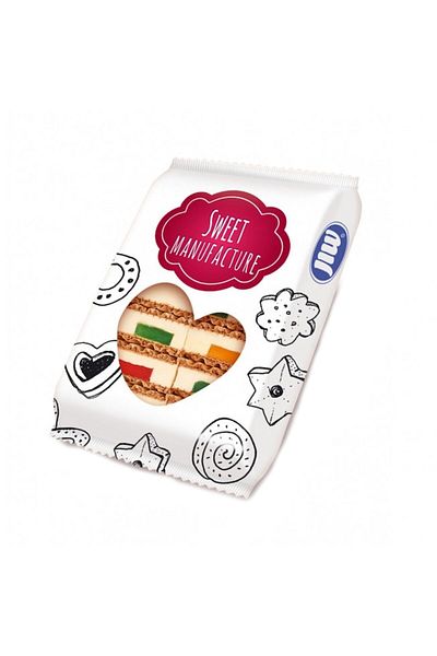 OEM Wafer with marshmallow and fruit-flavored jelly, 220g