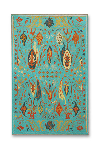 Rugs Modern Halı سجادة ديكور حديثة بنمط منسوج بلون الفيروز من موسو، موديل mos...