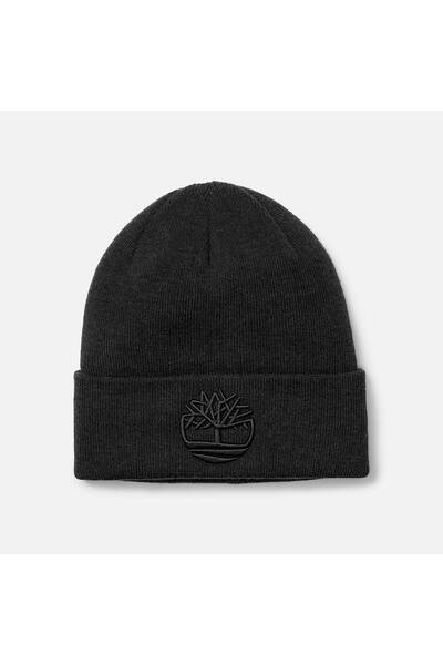 Timberland Ανδρικό μαύρο καπέλο 3d Embroidery Beanie Tb0a65hp0011