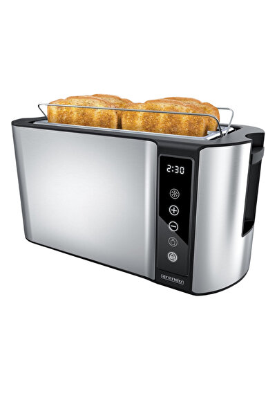 Arendo محمصة خبز ذات فتحة طويلة مكونة من 4 شرائح، 7 مستويات