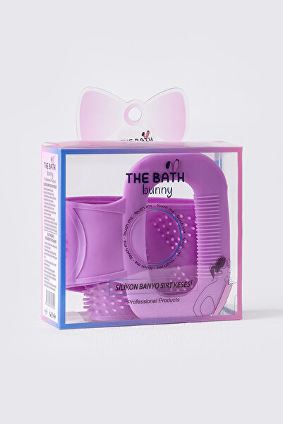 The Bath Bunny فرشاة ليفة الاستحمام المصنوعة من السيليكون مزدوجة الجوانب للحمام
