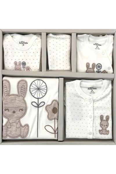 Aziz Bebe 10331 Baby Boy Beige 10-Piece Hospital Release