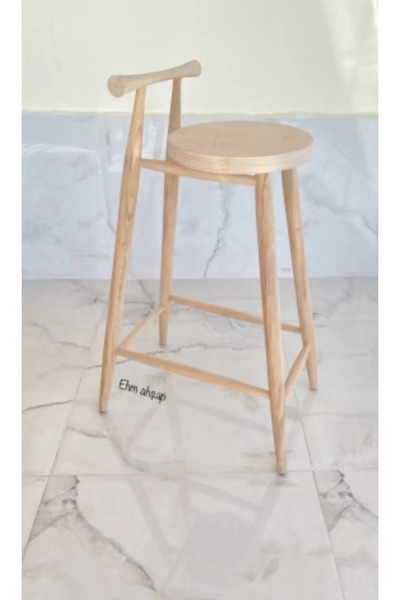 Genel Markalar Yüksek Midilli Bar Tabure 60 -65-70 ert ahşap tasarım