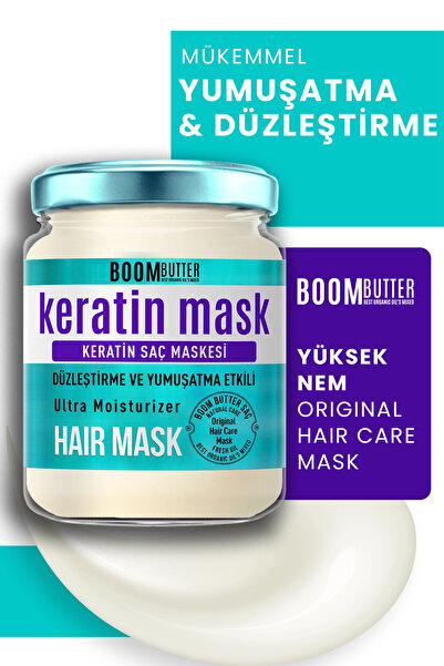 BOOM BUTTER Güçlendirici Onarıcı Keratin Saç Maskesi 190 ml
