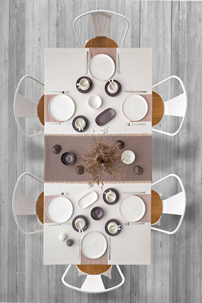 Emsan Beyaz - Gri Parla 32 Parça 6 Kişilik Kahvaltı Takımı