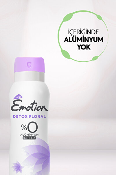 Emotion Detox Floral Kadın Vegan Deodorant 6x200 ml Hızlı Kurur,Leke Bırakmaz