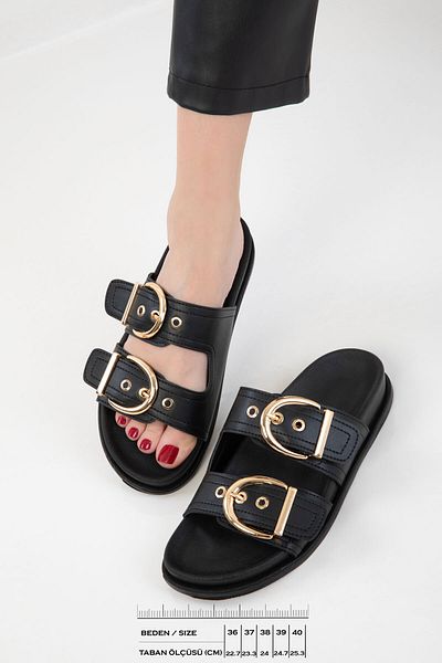 SOHO Black Women's Slippers 20621