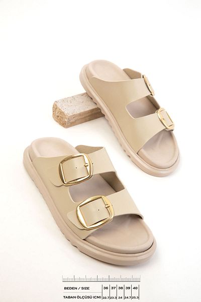 SOHO Beige Women's Slippers 20636