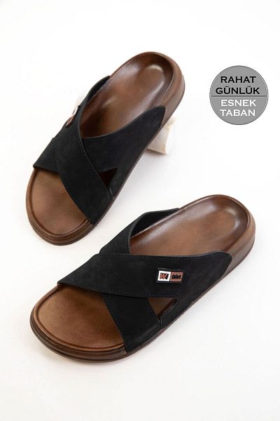 SOHO Black Men's Slippers 20706