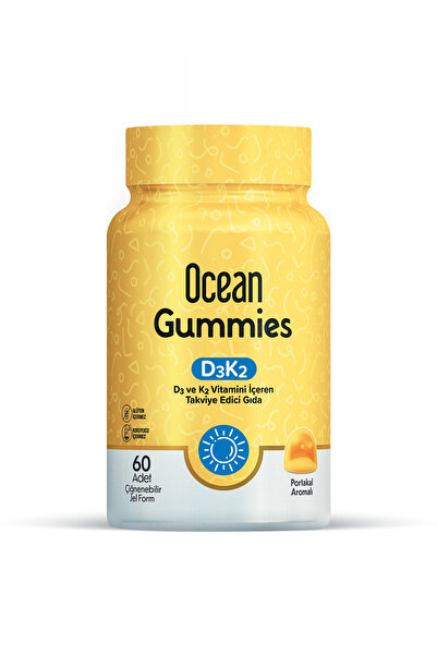 Orzax Ocean Gummies D3K2 60 Chewable Gel Forms
