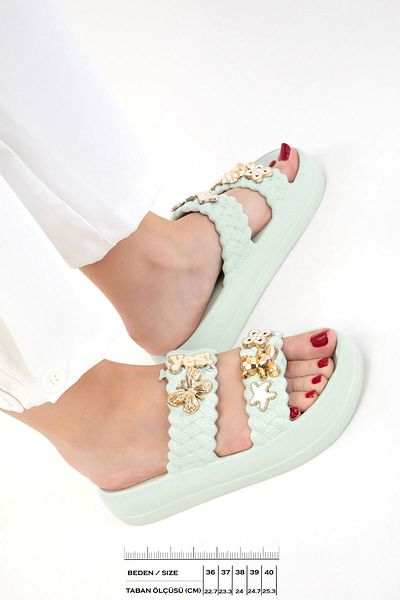 SOHO Mint Green Women's Slippers 20305
