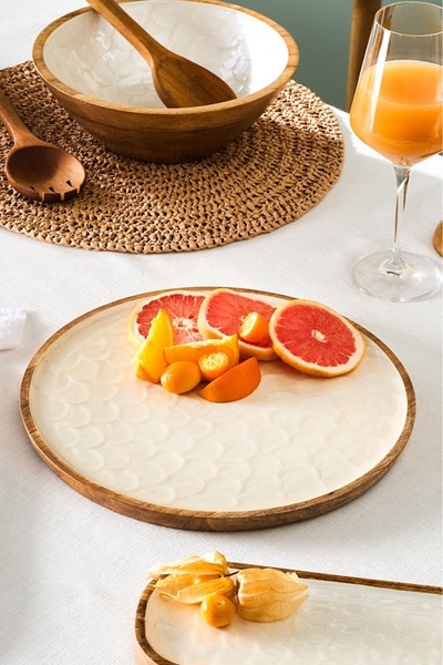 Karaca Mango Habitat Dekoratif Tabak 29 cm
