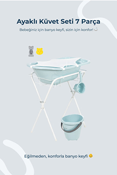 Babyjem AYAKLI BANYO SETİ 7 PARÇA