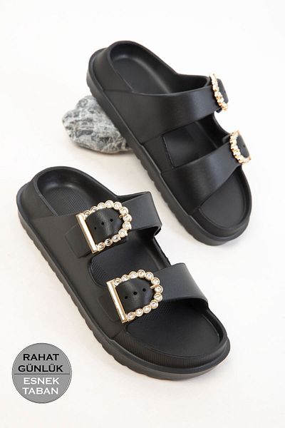 SOHO Black Women's Slippers 20792