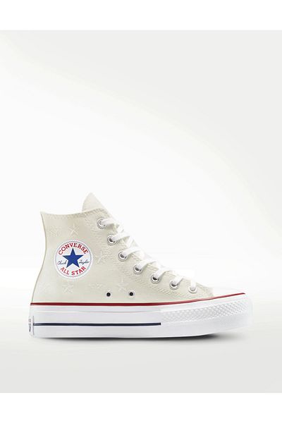 converse CHUCK TAYLOR ALL STAR LIFT PLATFORM CELESTIAL - VINTAGE BÍLÁ/ČERVENÁ/NÁMOŘNICKÁ