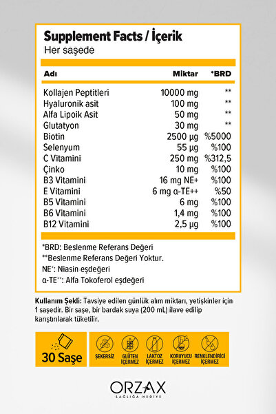DAY2DAY THE COLLAGEN BEAUTY İNTENSE 30 SAŞE ANANAS AROMALI
