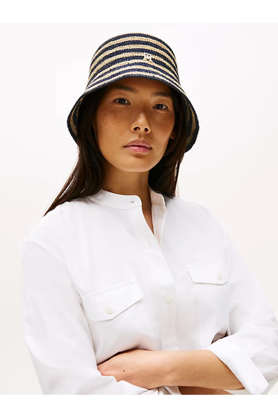 Tommy Hilfiger TH LETNÍ KROCHETOVÝ KLOBOUK