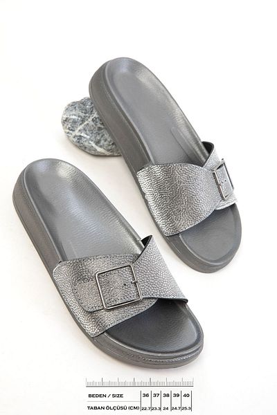 SOHO Platinum Matte Women's Slippers 20796