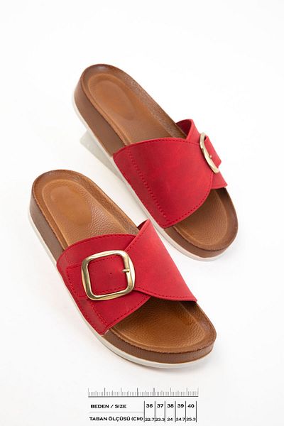 SOHO Red Women's Slippers 20734