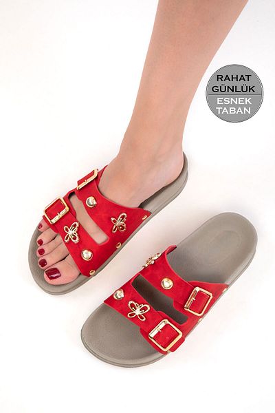 SOHO Red Women's Slippers 20757