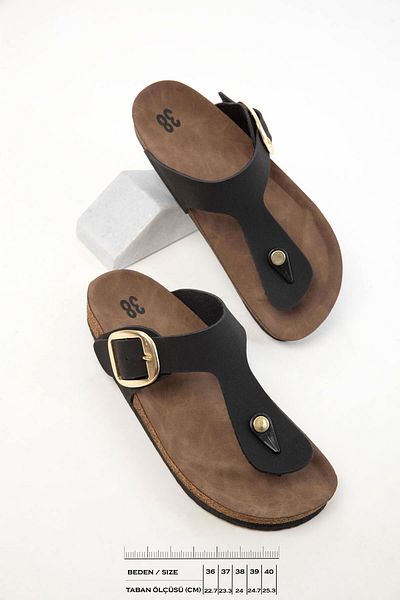 SOHO 20478 Women's Black Matte Slippers