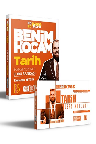 Benim Hocam Yayınları 2025 KPSS Tarih Ders Notları ve AGS Tarih Soru Bankası ...