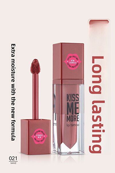 Flormar Long Lasting Matte Lipstick - Kiss Me More-021 Naive-8682536040884