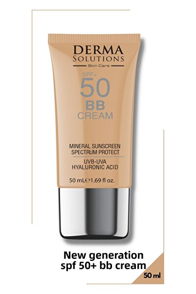 DermaSolutions كريم بي بي - 50 عامل حماية من الشمس Uva/Uvb Pa++++ سطوع وحيوية