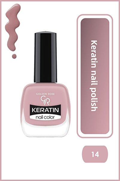 Golden Rose لون أظافر كيراتين رقم: 14 - كيراتين أوجي