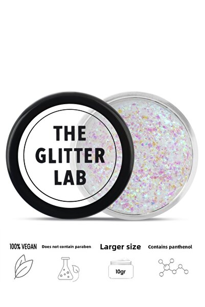 The Glitter Lab بريق لامع على شكل جل - بريق وجه القمر الأبيض