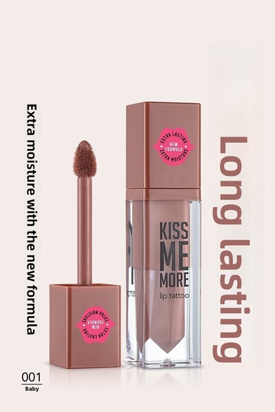Flormar Long Lasting Matte Lipstick - Kiss Me More-001 Babe-8682536040624