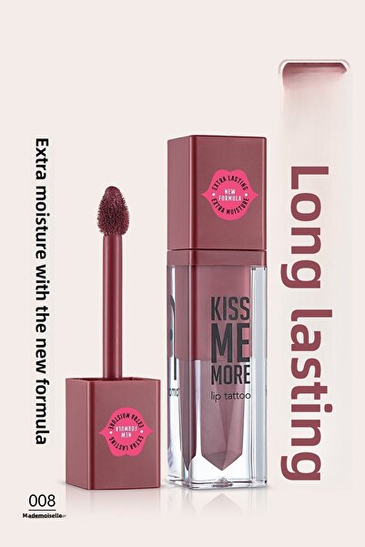 Flormar Long Lasting Matte Lipstick - Kiss Me More-008 Mademoiselle-868253604...