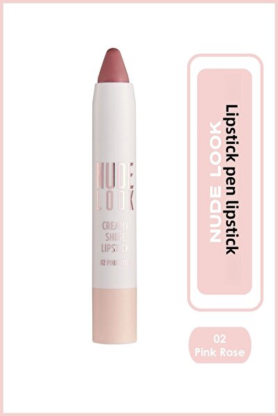 Golden Rose أحمر شفاه كريمي لامع بلمسة نهائية عارية 02 أحمر شفاه كريمي لامع ب...