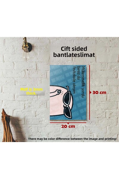 Borambalaj Măiestrie a obosit proiectare amuzantă tablă MDF 20x30 cm