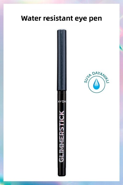 AVON قلم تحديد العيون المضاد للماء من جليمرستيكس بلون دايموند سموكي مع لمعان ...