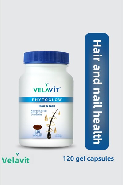 Velavit Phytoglow Hair & Nail 120 Soft Gel Capsules