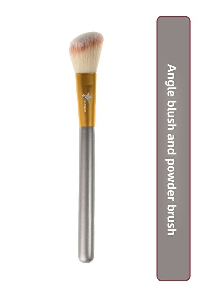 Demstar 14 Model Professional Makeup Brush - Champagne Angled Blush and Powde...