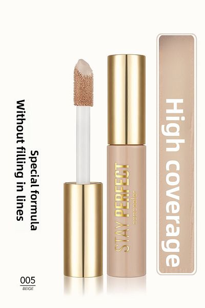 Flormar Natural Finish Concealer (COOL BOTTON) - Stay Perfect Concealer - 005 Beige -8682536085526
