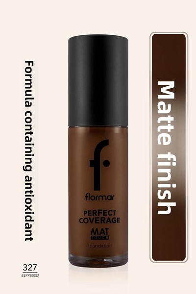 Flormar كريم أساس مات تاتش عالي الصبغة ولمسة نهائية غير لامعة يحتوي على فيتامين E