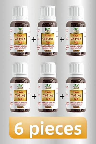 Bio Vitals 6 قطع زيت نواة المشمش - 20 مل