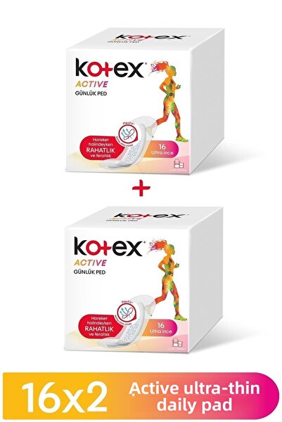 Kotex Active Ultra Thin Daily Pad 16pcs