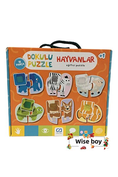 BİLMİŞ ÇOCUK 18 Piece Textured Puzzle Animals