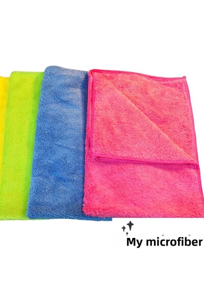 Mikrofiberim (3 Pieces) Microfiber Towel Car and Floor Cleaning Cloth 50x70 Cm Colorful