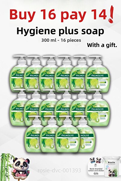 Palmolive Hygiene Plus Buy 16 Get 14 - Deodorizing Liquid Soap 300 ml and Rosie