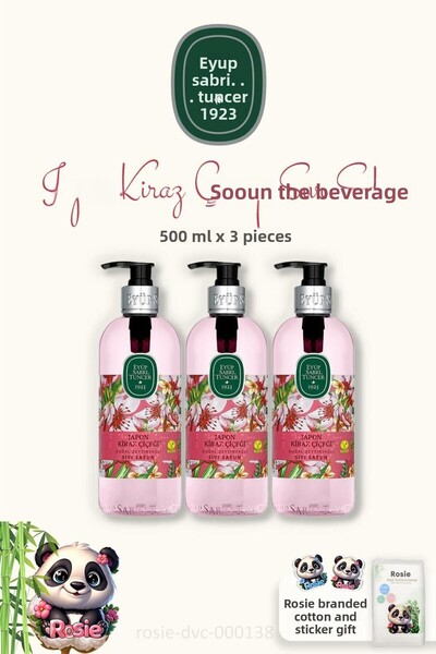 Eyüp Sabri Tuncer أيوب صبري تونجر 3 عبوات صابون سائل بزهرة الكرز اليابانية - ...