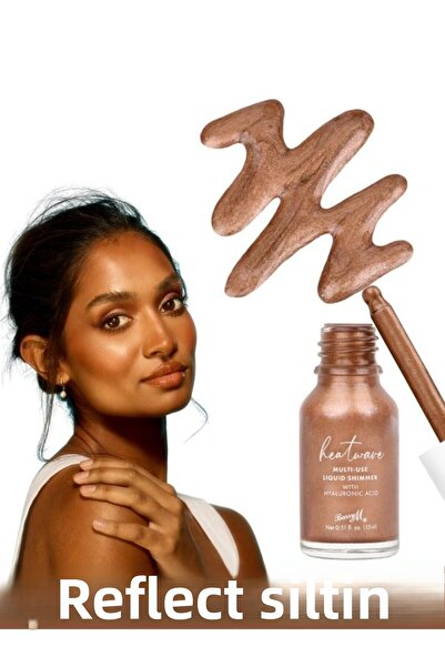 Barry M أحمر خدود سائل متعدد الاستخدام من هيت ويف مع حمض الهيالورونيك