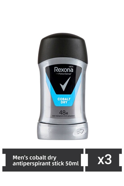 Rexona Men Cobalt Dry antiperspirant stick 50Ml  x 3 pieces