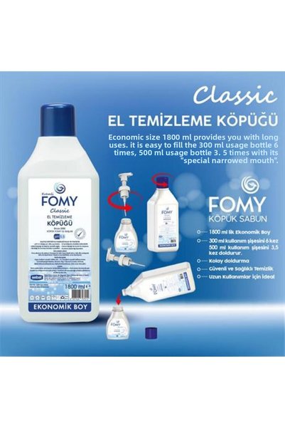Fomy Classic Refreshing Relaxing Creamy Skin Cleansing Foam Set Paky Dishwashing Detergent
