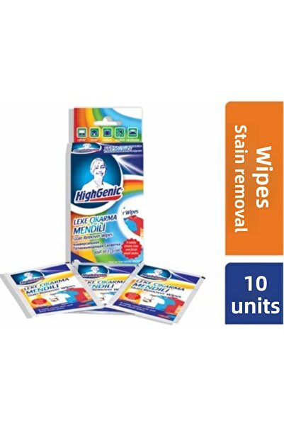 Highgenic Stain Removal Wipes 10 Pieces X 4 Pieces